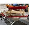 Image 5 : Steamridge.ca 28.5" Red Wood/Poly Baby Sleigh