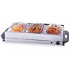 Image 1 : VEVOR Electric Buffet Server & Food Warmer, 25.6" x 15" Portable Stainless Steel Chafing Dish Set wi