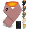 Image 1 : Genovega Heated Scarf Pink with Battery 5000mAh Last 4-8 Hours