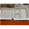 Image 3 : Primeware Hinged Lid Container HL-93 3 Section 9"x9"x3.19" Count of 200