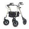 Image 1 : ELENKER HFK-9236D4 All-Terrain Rollator Walker with 10” Rubber Wheels, Padded Seat & Backre