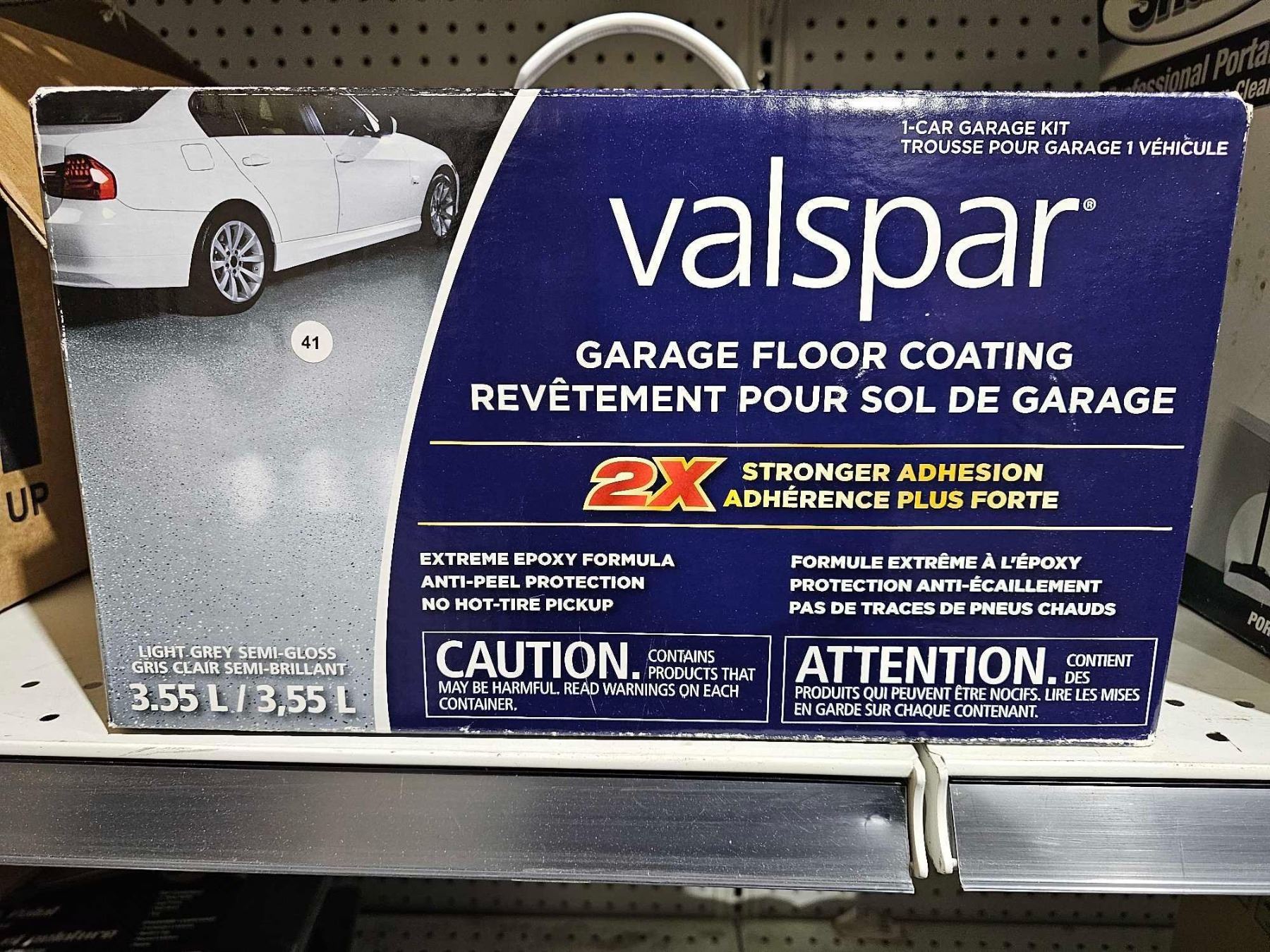 Valspar Garage Floor Coating 3.55L - Light Gray Semi Gloss