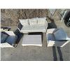 Image 2 : My Patio 4 pc Furniture Set Incl 2x Chairs with Cushions, 1 - 3 Seat Sofa with Cushions & 1 Glass to
