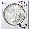 Image 1 : 1878 7TF Reverse of 79' $1 Morgan Silver Dollar Coin