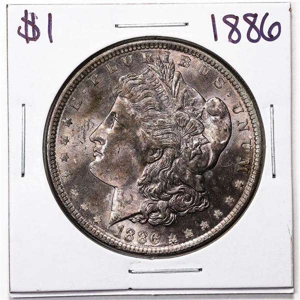 1886 $1 Morgan Silver Dollar Coin