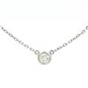 Image 1 : 14KT White Gold 0.25 ctw Diamond Solitaire Necklace