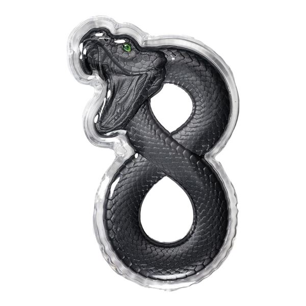 2023 Chad 2oz Black Mamba High Relief Silver Coin w/ Box 745 out of 888