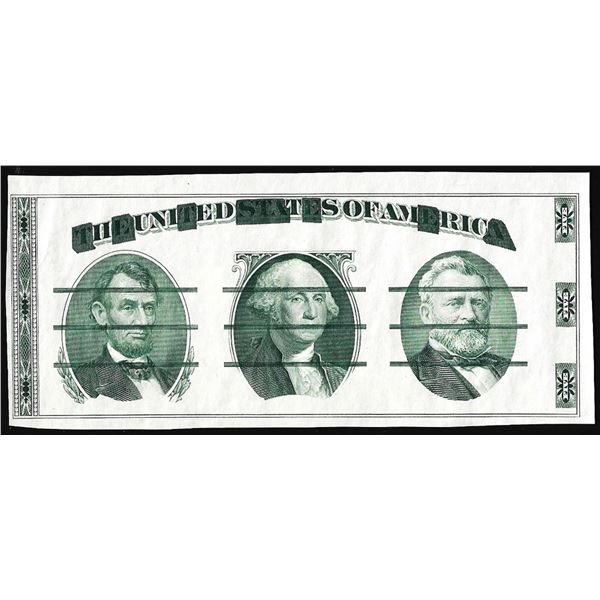 Circa 1970's Washington Center Giori Test Note