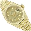 Image 1 : Rolex Ladies 18KT Yellow Gold Champagne Index President Wristwatch With Rolex Box