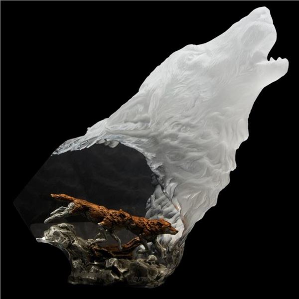 Kitty Cantrell "Hunter's Serenade" Limited Edition Mixed Media Lucite Sculpture