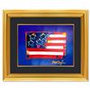 Image 1 : Peter Max "Flag" Original Mixed Media on Paper
