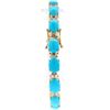Image 4 : 14KT Yellow Gold 19.55 ctw Turquoise and Diamond Bracelet