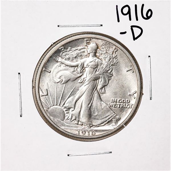 1916-D Walking Liberty Half Dollar Coin
