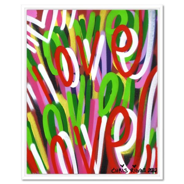 Chris Riggs "Love" Original Acrylic on Canvas