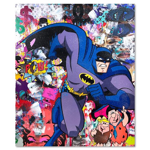 Jozza "Batman" Original Mixed Media on Canvas