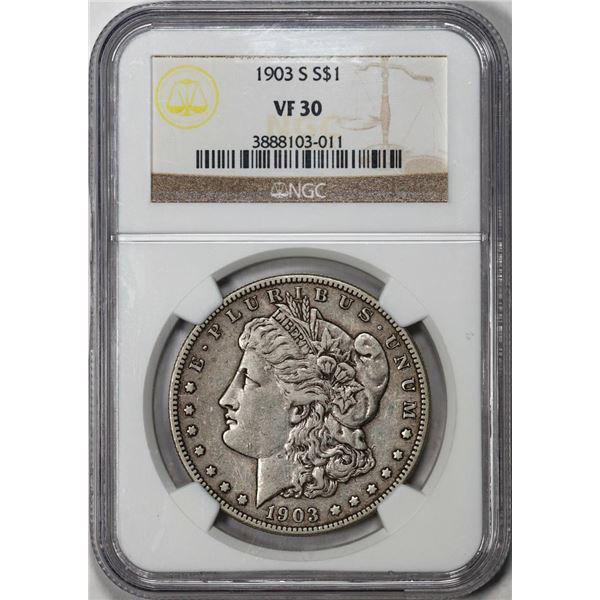 1903-S $1 Morgan Silver Dollar Coin NGC VF30