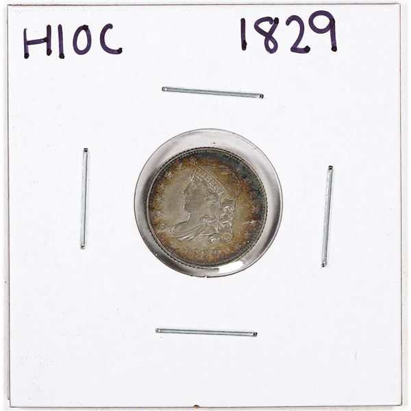 1829 Capped Bust Half Dime Coin Nice Toning