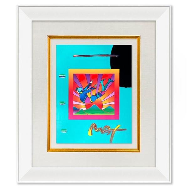 Peter Max "Cosmic Flyer" Original Mixed Media on Paper