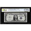 Image 1 : 1935F $1 Silver Certificate STAR Note Fr.1615* PCGS Superb Gem Uncirculated 67PPQ