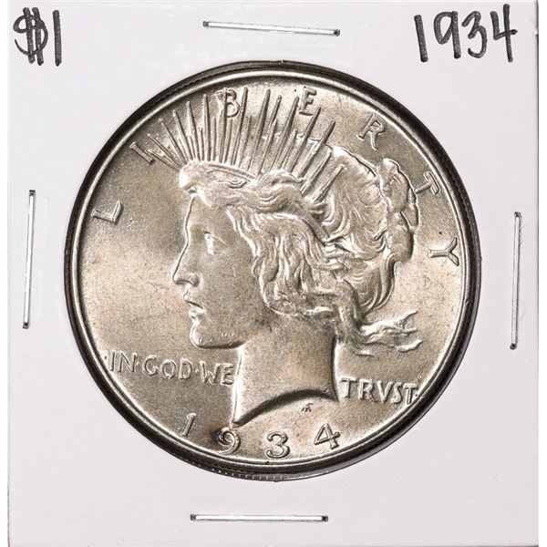 1934 $1 Peace Silver Dollar Coin