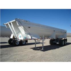 BEALL HB2433 33ft T/A ROUND BOTTOM END DUMP TRAILER, s/n 1BN2P3328SA001020: