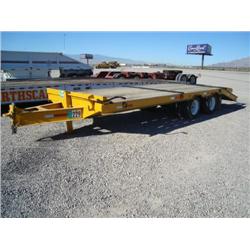 BELSHE DT255 T/A DUAL WHEEL EQUIPMENT TRAILER, s/n 16JF01828S1026290: