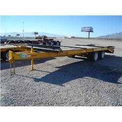TRAIL KING TK24 T/A DUAL WHEEL EQUIPMENT TRAILER, s/n 1TKC02423RM047882: