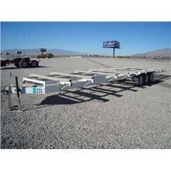 HOMEMADE 40ft TRI-AXLE GAS PIPE TRAILER, s/n DMVPS36960NV: