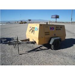 ATLAS COPCO XAS90 185CFM PORTABLE AIR COMPRESSOR, s/n 4500A0716WH606284: