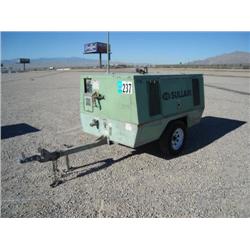 SULLAIR 185DPQ 185CFM PORTABLE AIR COMPRESSOR, s/n 044-114543: