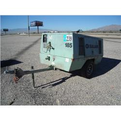 SULLAIR 185DPQ 185CFM PORTABLE AIR COMPRESSOR, s/n 004-114445: