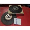Image 1 : Lot(2) of Wire/Rubber Disc 7" x 3/16" x 5/8"-11
