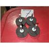 Image 1 : Lot(4) of Buffing Wheel shank 1/4"