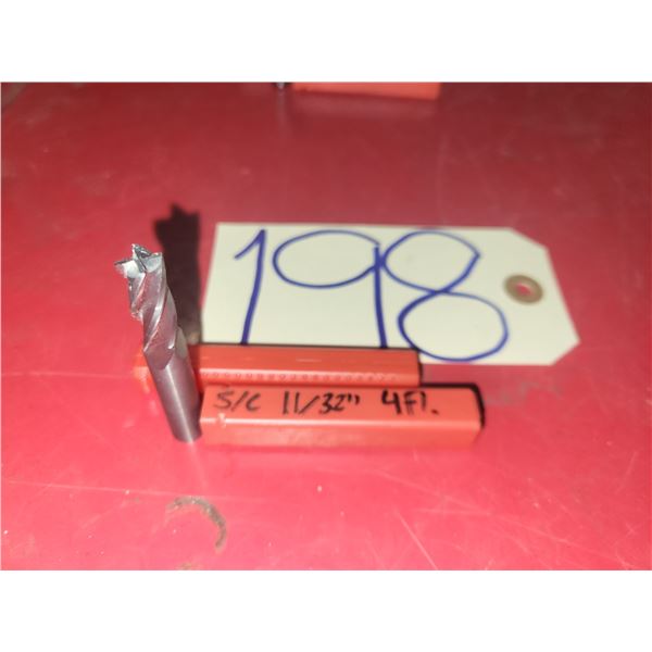 Solid Carbide End Mill 11/32" 4fl.