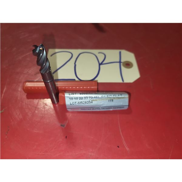 New Minicut Solid Carbide End Mill 10mm 4fl.