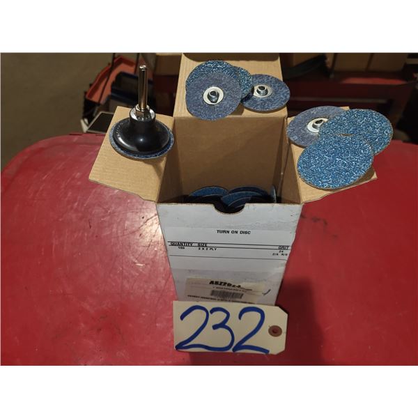 Box(100) of Quick Change Disc 2" Gr. 24 with Mandrel
