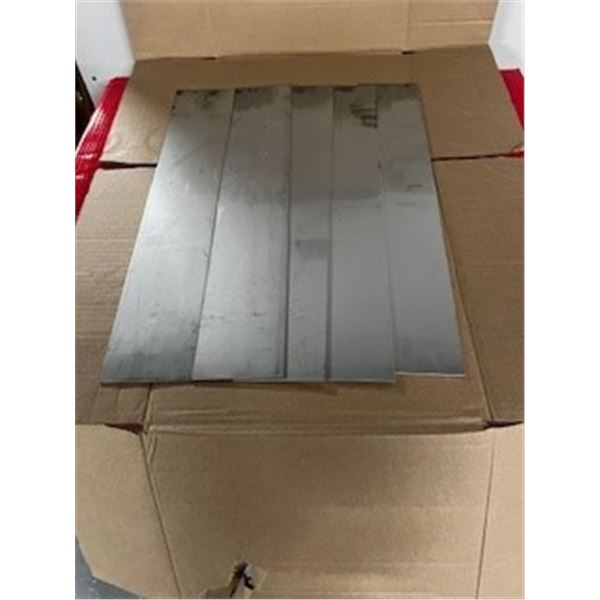PLAQUE INOX 304 = ,125 X 4 X 21,75 / LOT DE 5