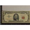 Image 1 : 1963 US $5 RED SEAL BILL