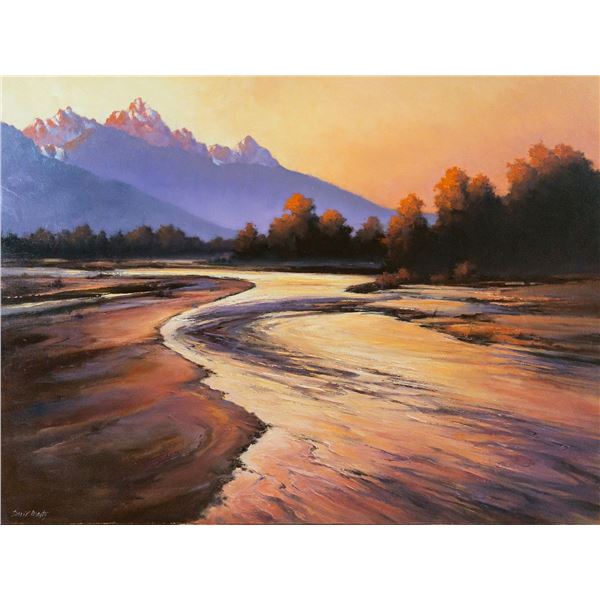 Jackson Hole Sunset by David Marty