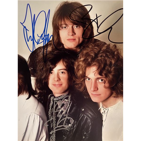 Led Zeppelin band signed photo