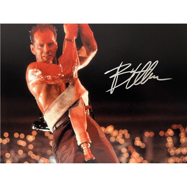 Die Hard Bruce Willis signed photo