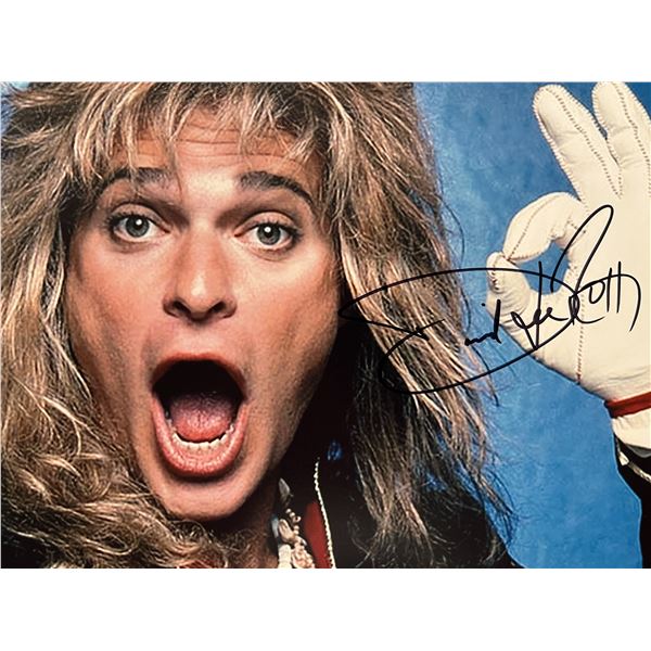 Van Halen David Lee Roth signed photo