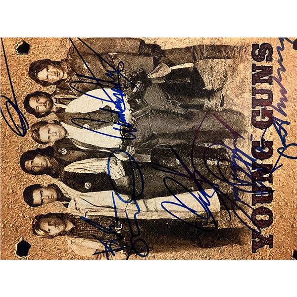 Young Guns cast signed photo
