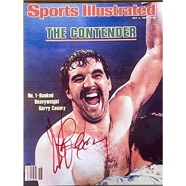 Gerry Cooney signed Sports Illustrated cover photo
