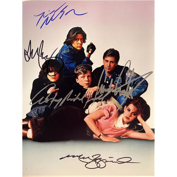 The Breakfast Club cast signed movie photo