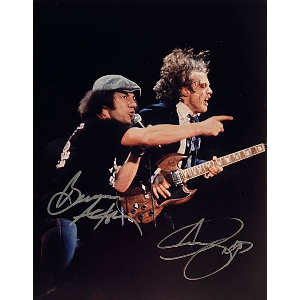 AC/DC band signed photo
