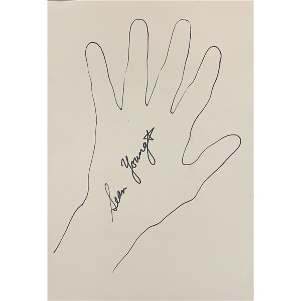 Sean Young signed sketch