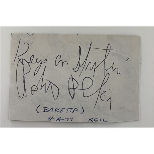 Robert Blake  Baretta signature