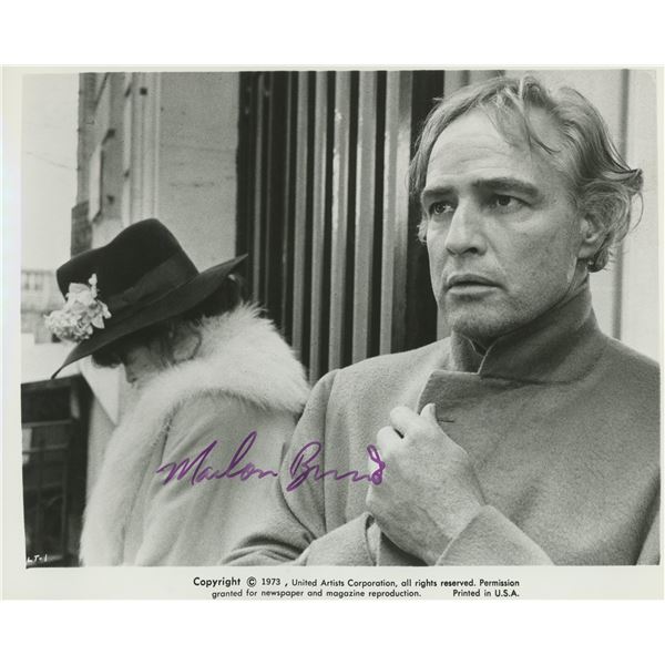 Marlon Brando signed photo. GFA Authenticated
