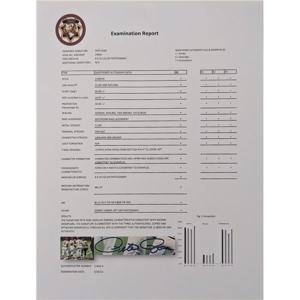 Pete Rose signed photo- GFA Authenticated